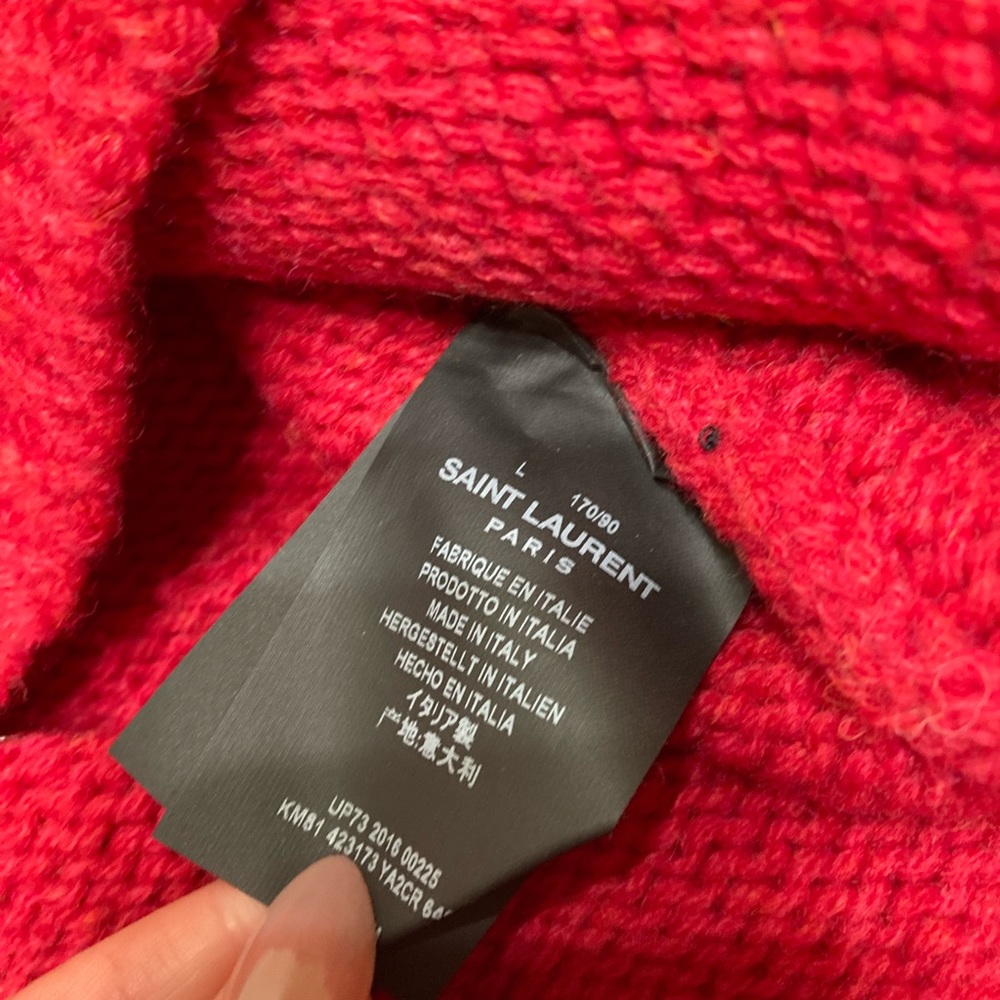 FINAL PRICE. NWT Yves Saint Laurent Norwegian Wool Sequined Sweater - Picture 5 of 6